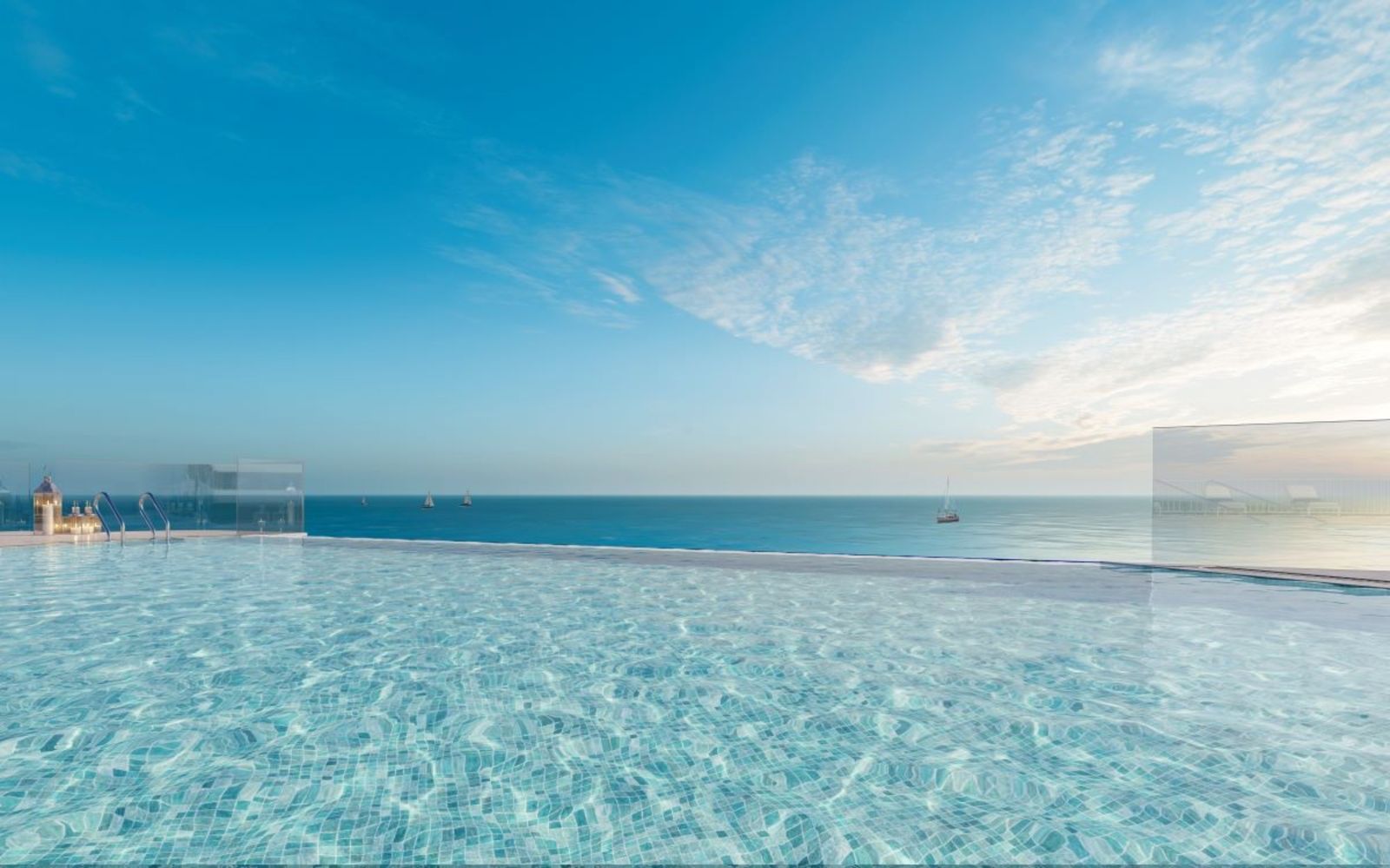 Infinity pool met uitzicht op de oceaan